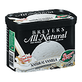 Breyers Ice Cream Natural Vanilla Left Picture